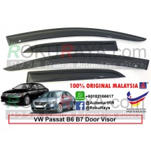 Volkswagen Passat Sedan B6 B7 2005-2015 AG Door Visor Air Press Wind Deflector (Medium 8cm Width)